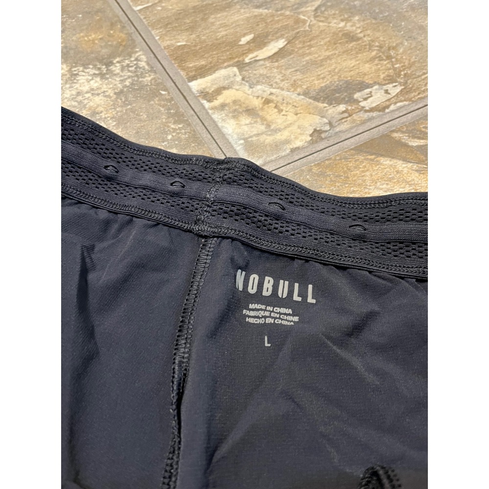 Nobull Training Shorts Mens Large Black Zipper Pockets - Picture 3 of 7